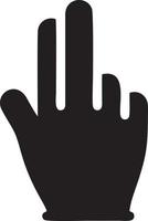 Hand icon symbol vector image. Illustration of the isolated finger hand touch human design. EPS 10