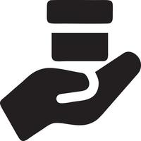 Hand icon symbol vector image. Illustration of the isolated finger hand touch human design. EPS 10