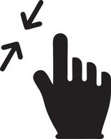 Hand icon symbol vector image. Illustration of the isolated finger hand touch human design. EPS 10