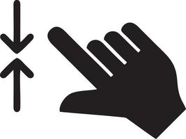 Hand icon symbol vector image. Illustration of the isolated finger hand touch human design. EPS 10