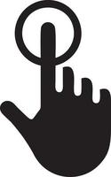 Hand icon symbol vector image. Illustration of the isolated finger hand touch human design. EPS 10