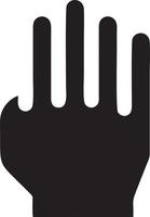 Hand icon symbol vector image. Illustration of the isolated finger hand touch human design. EPS 10