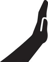 Hand icon symbol vector image. Illustration of the isolated finger hand touch human design. EPS 10