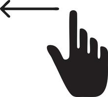 Hand icon symbol vector image. Illustration of the isolated finger hand touch human design. EPS 10