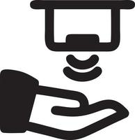 Hand icon symbol vector image. Illustration of the isolated finger hand touch human design. EPS 10