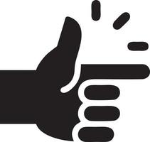 Hand icon symbol vector image. Illustration of the isolated finger hand touch human design. EPS 10