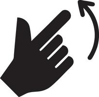 Hand icon symbol vector image. Illustration of the isolated finger hand touch human design. EPS 10