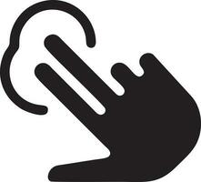 Hand icon symbol vector image. Illustration of the isolated finger hand touch human design. EPS 10