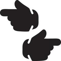 Hand icon symbol vector image. Illustration of the isolated finger hand touch human design. EPS 10