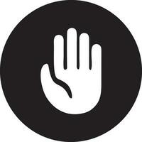 Hand icon symbol vector image. Illustration of the isolated finger hand touch human design. EPS 10