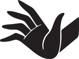 Hand icon symbol vector image. Illustration of the isolated finger hand touch human design. EPS 10