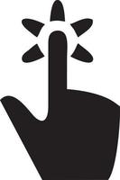 Hand icon symbol vector image. Illustration of the isolated finger hand touch human design. EPS 10