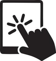 Hand icon symbol vector image. Illustration of the isolated finger hand touch human design. EPS 10