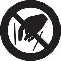 Hand icon symbol vector image. Illustration of the isolated finger hand touch human design. EPS 10