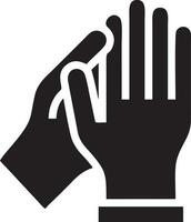 Hand icon symbol vector image. Illustration of the isolated finger hand touch human design. EPS 10