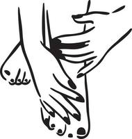 Hand icon symbol vector image. Illustration of the isolated finger hand touch human design. EPS 10