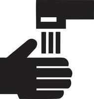 Hand icon symbol vector image. Illustration of the isolated finger hand touch human design. EPS 10