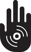 Hand icon symbol vector image. Illustration of the isolated finger hand touch human design. EPS 10