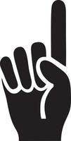 Hand icon symbol vector image. Illustration of the isolated finger hand touch human design. EPS 10