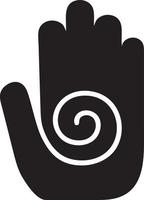 Hand icon symbol vector image. Illustration of the isolated finger hand touch human design. EPS 10