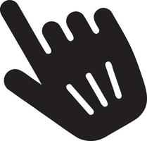 Hand icon symbol vector image. Illustration of the isolated finger hand touch human design. EPS 10