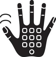 Hand icon symbol vector image. Illustration of the isolated finger hand touch human design. EPS 10