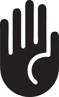 Hand icon symbol vector image. Illustration of the isolated finger hand touch human design. EPS 10