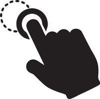 Hand icon symbol vector image. Illustration of the isolated finger hand touch human design. EPS 10