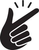 Hand icon symbol vector image. Illustration of the isolated finger hand touch human design. EPS 10