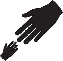 Hand icon symbol vector image. Illustration of the isolated finger hand touch human design. EPS 10