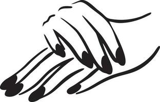 Hand icon symbol vector image. Illustration of the isolated finger hand touch human design. EPS 10