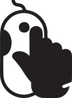 Hand icon symbol vector image. Illustration of the isolated finger hand touch human design. EPS 10