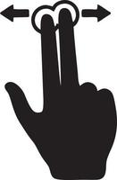 Hand icon symbol vector image. Illustration of the isolated finger hand touch human design. EPS 10