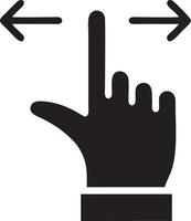 Hand icon symbol vector image. Illustration of the isolated finger hand touch human design. EPS 10