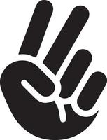 Hand icon symbol vector image. Illustration of the isolated finger hand touch human design. EPS 10