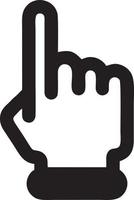 Hand icon symbol vector image. Illustration of the isolated finger hand touch human design. EPS 10