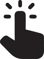 Hand icon symbol vector image. Illustration of the isolated finger hand touch human design. EPS 10