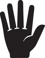 Hand icon symbol vector image. Illustration of the isolated finger hand touch human design. EPS 10