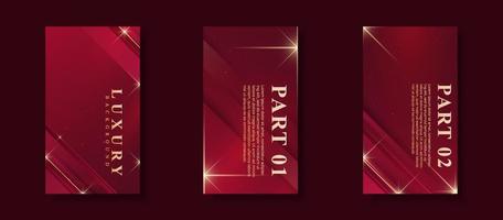 Creative Story Package background. colorful, luxurious and elegant red gradation vector