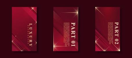 Creative Story Package background. colorful, luxurious and elegant red gradation vector