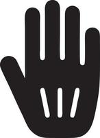 Hand icon symbol vector image. Illustration of the isolated finger hand touch human design. EPS 10