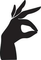 Hand icon symbol vector image. Illustration of the isolated finger hand touch human design. EPS 10