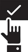 Hand icon symbol vector image. Illustration of the isolated finger hand touch human design. EPS 10