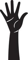 Hand icon symbol vector image. Illustration of the isolated finger hand touch human design. EPS 10