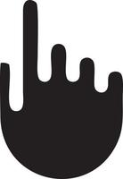 Hand icon symbol vector image. Illustration of the isolated finger hand touch human design. EPS 10