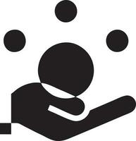 Hand icon symbol vector image. Illustration of the isolated finger hand touch human design. EPS 10