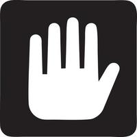 Hand icon symbol vector image. Illustration of the isolated finger hand touch human design. EPS 10