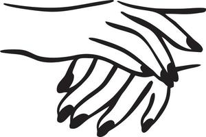 Hand icon symbol vector image. Illustration of the isolated finger hand touch human design. EPS 10