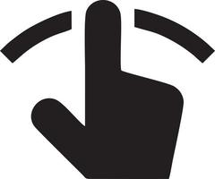 Hand icon symbol vector image. Illustration of the isolated finger hand touch human design. EPS 10