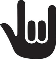 Hand icon symbol vector image. Illustration of the isolated finger hand touch human design. EPS 10